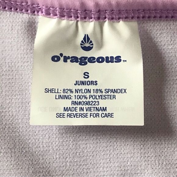 NWT … O’RAGEOUS “Size: S / Juniors” Lilac Midkini / Swimsuit Top - Picture 5 of 5